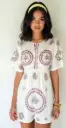 thread work small kurti