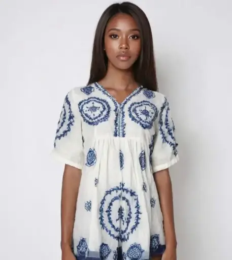 thread work kurti